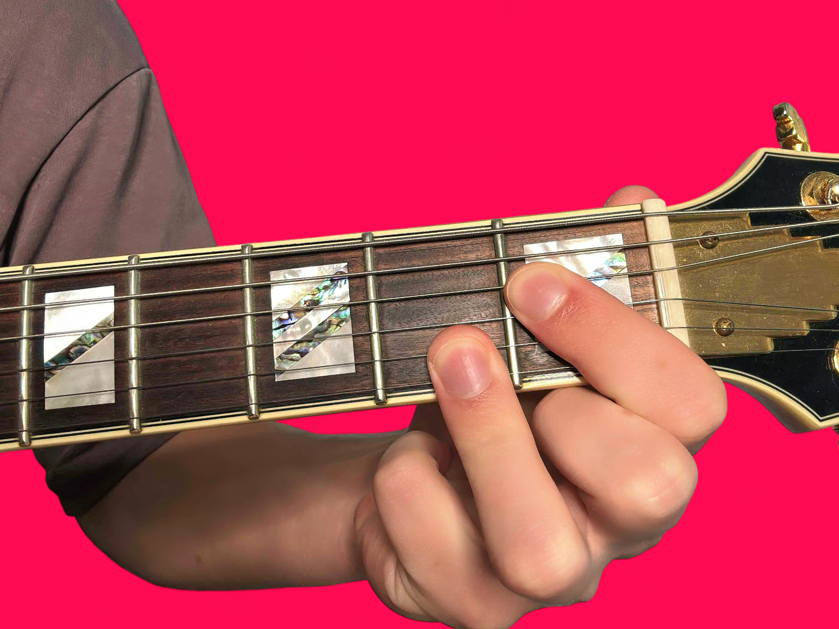 Ebm11 guitar chord with finger positions