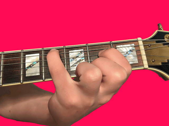 C#dim guitar chord with finger positions