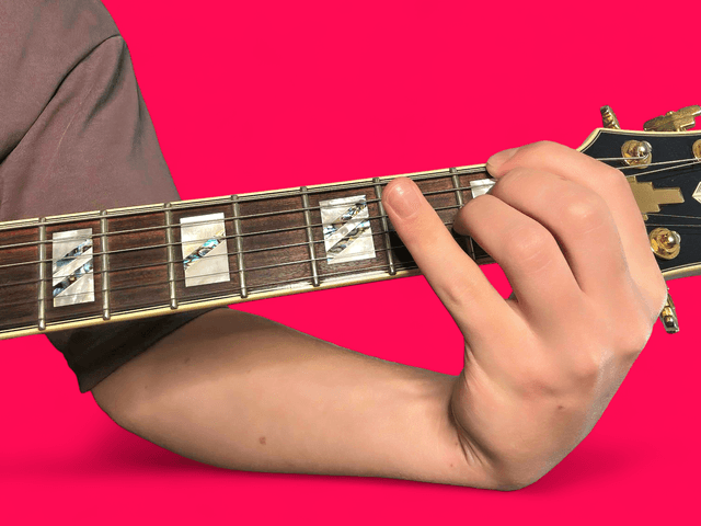 Fm9 guitar chord with finger positions