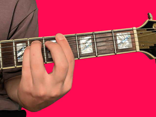 Ab minor guitar chord with finger positions