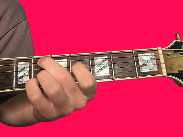 Ebm9 guitar chord with finger positions