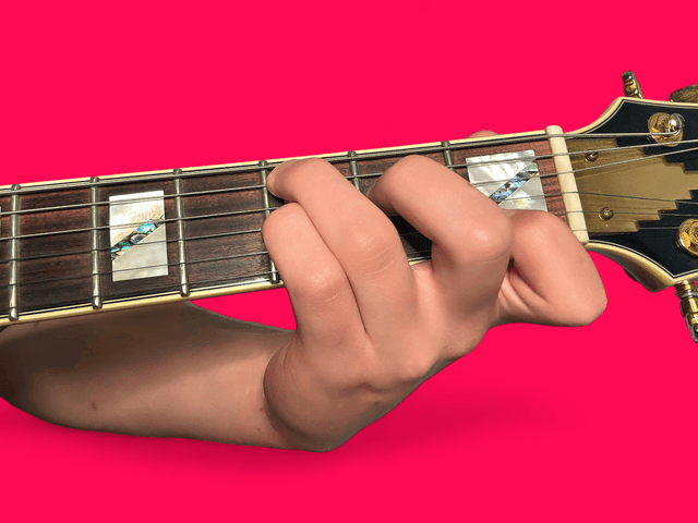 C7 guitar chord with finger positions