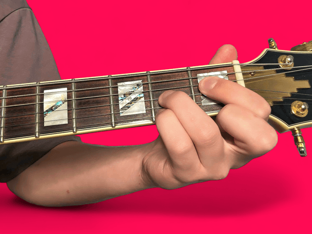 Ebdim guitar chord with finger positions