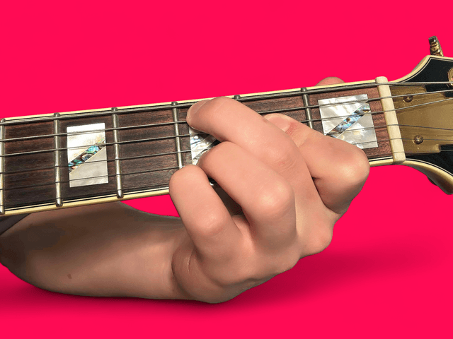 C69 guitar chord with finger positions