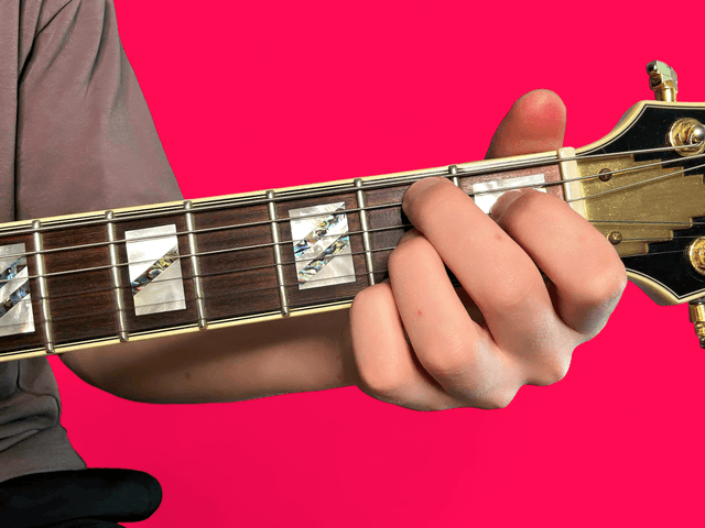 B7 guitar chord with finger positions