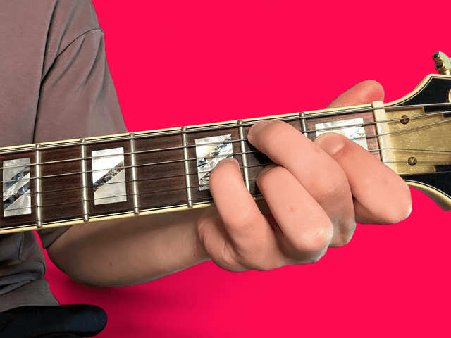 Bmaj9 guitar chord with finger positions