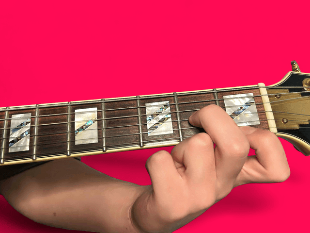 Dm6 guitar chord with finger positions