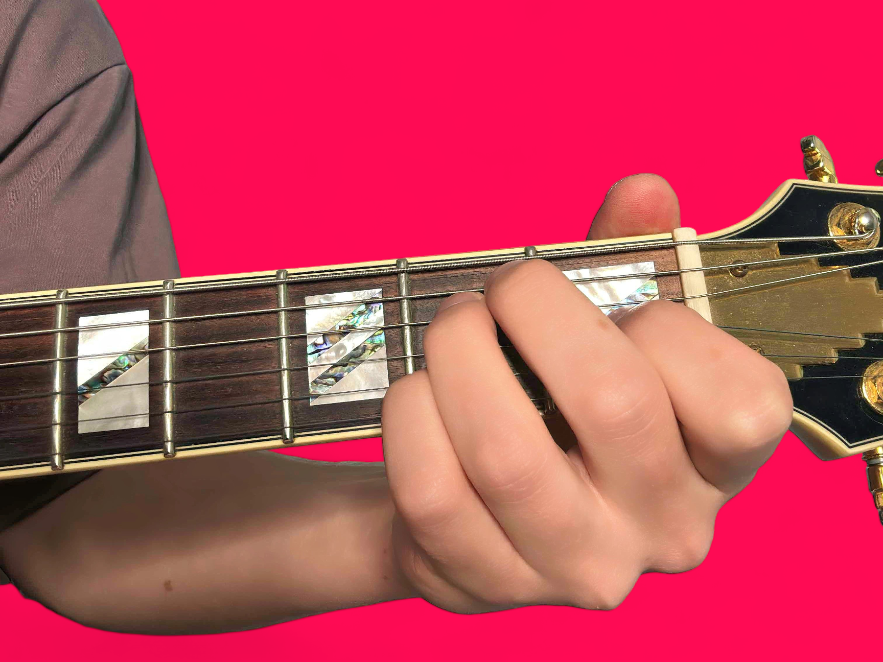 E6 guitar chord with finger positions