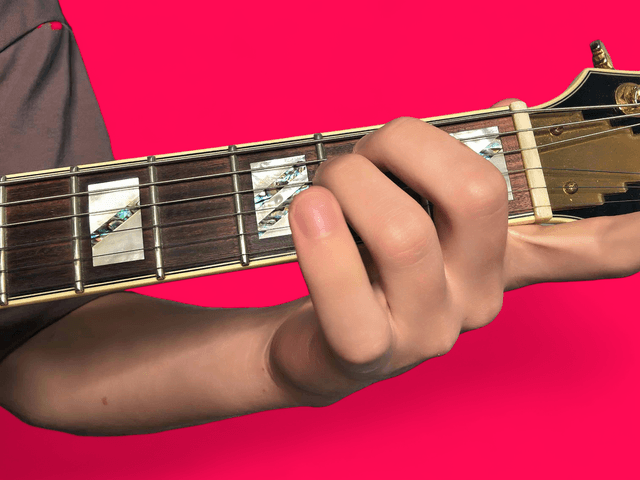 E7b9 guitar chord with finger positions