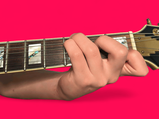 C major over G guitar chord with finger positions