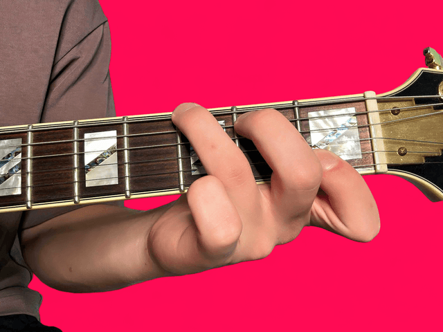 G11 guitar chord with finger positions