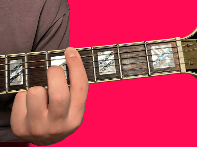 Ab11 guitar chord with finger positions