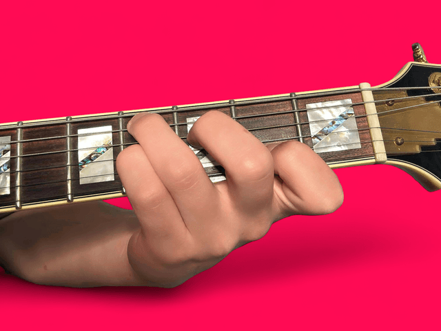 C#7 guitar chord with finger positions