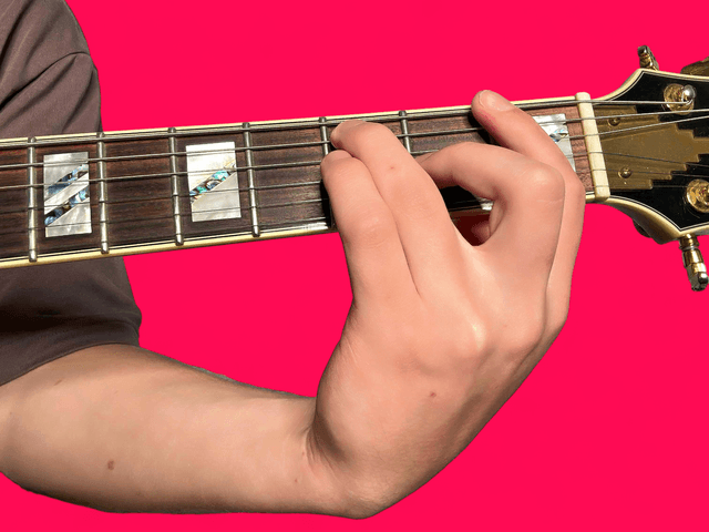 F7 guitar chord with finger positions